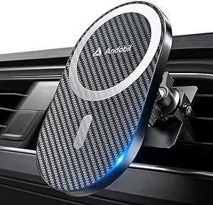 andobil Upgraded for MagSafe Car Mount Pro [Strongest Magnet, Big Phone Friendly] Magnetic Phone Holder for Car Vent Stable Cell Phone Car Holder Mount for iPhone 16 15 14 13 Pro Max Samsung S24 S23